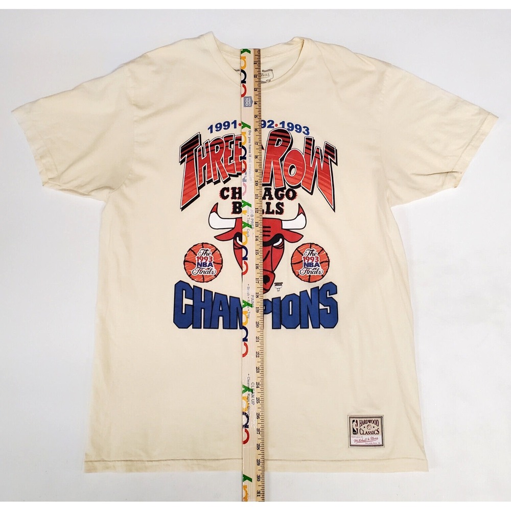 Men's Mitchell & Ness Chicago Bulls 1991 NBA Champions T Shirt Size XL - Picture 2 of 7